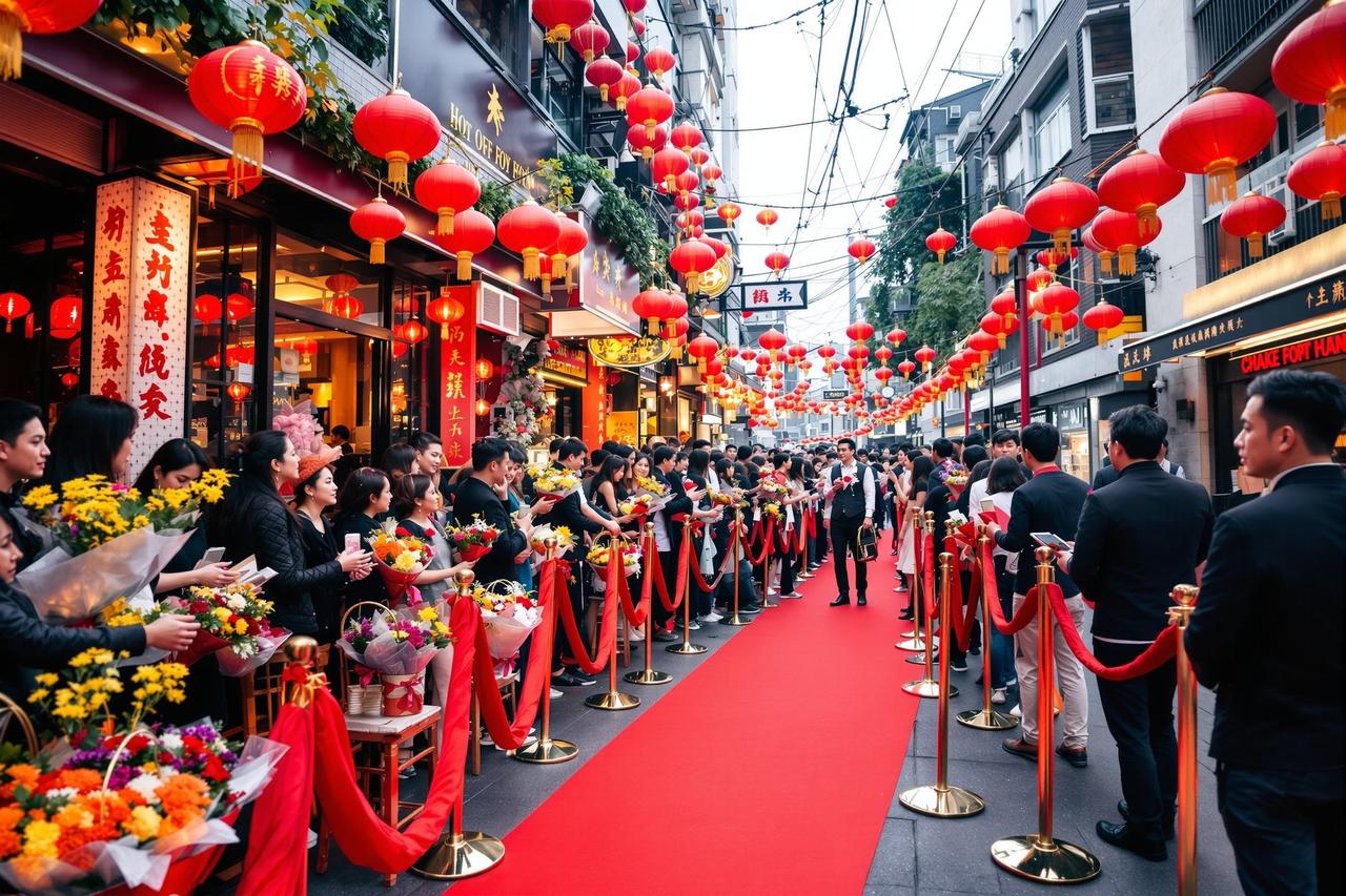 现场直击：某明星火锅店开业现场，粉丝凌晨三点开始排队 - 52吃瓜网